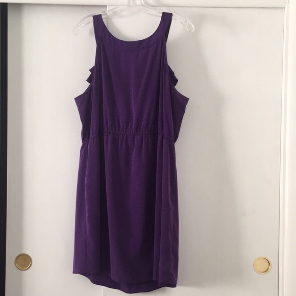 Elle Purple Ruffle Dress XL - Picture 4 of 5